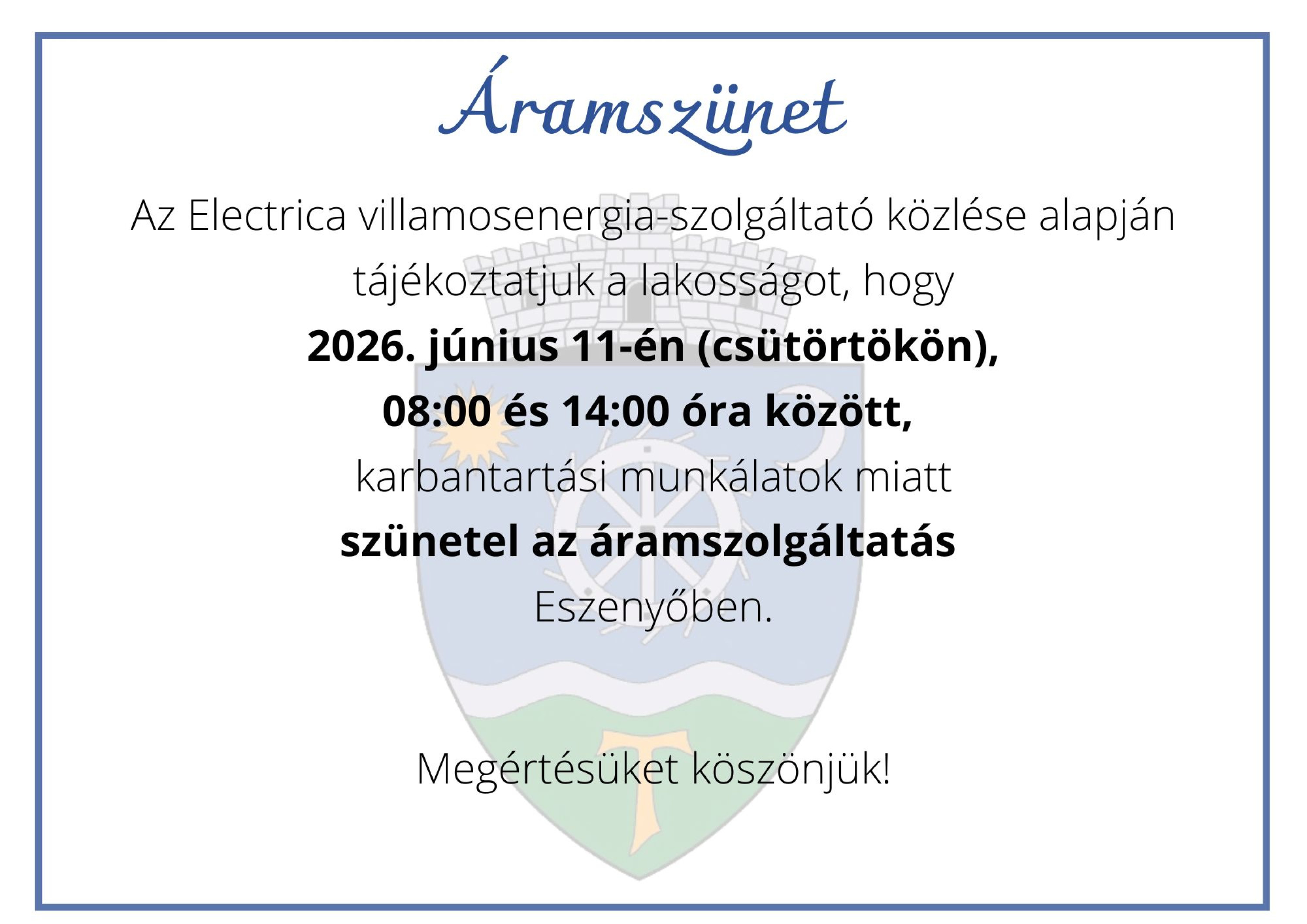 Áramszünet