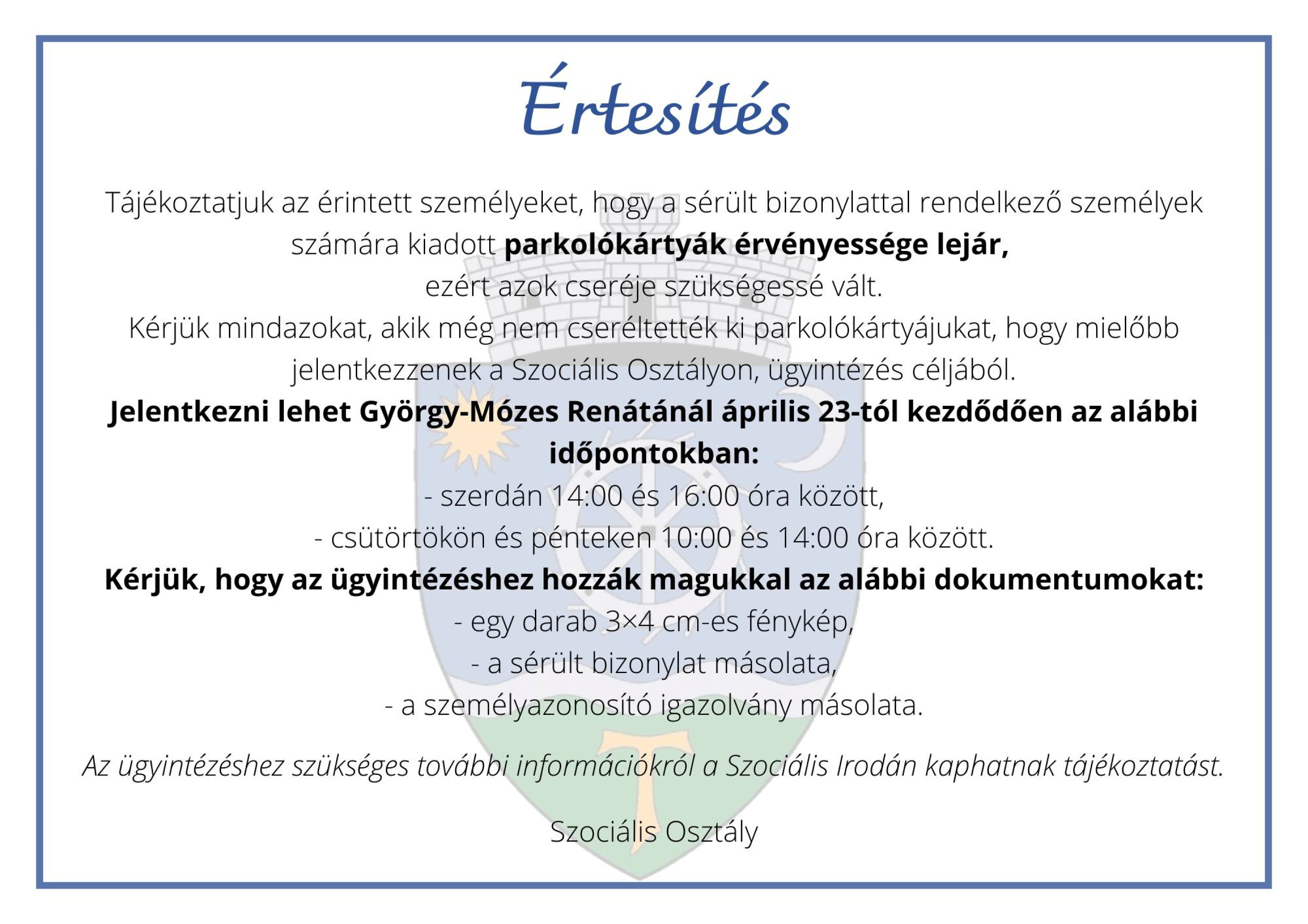 Értesítés