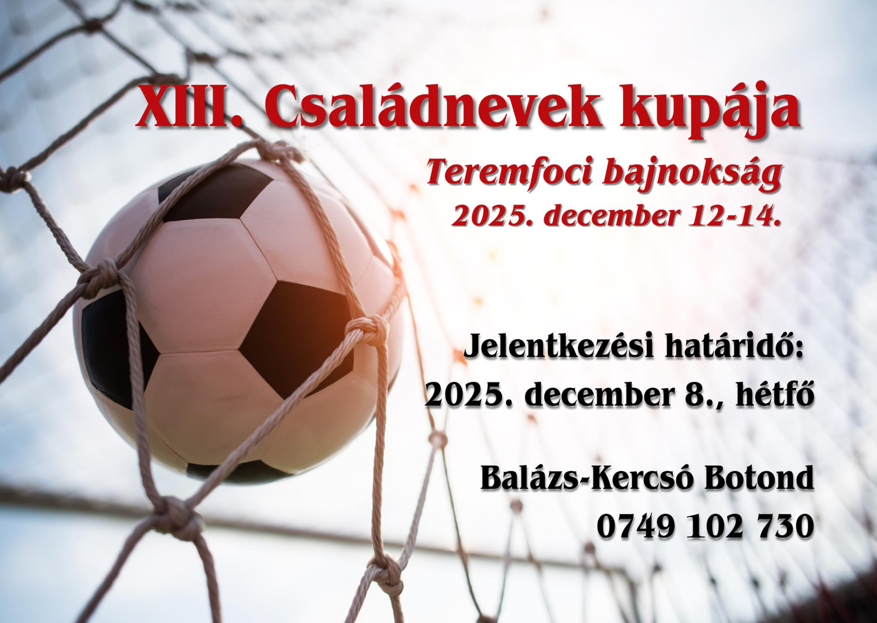 XIII. Családnevek kupája!