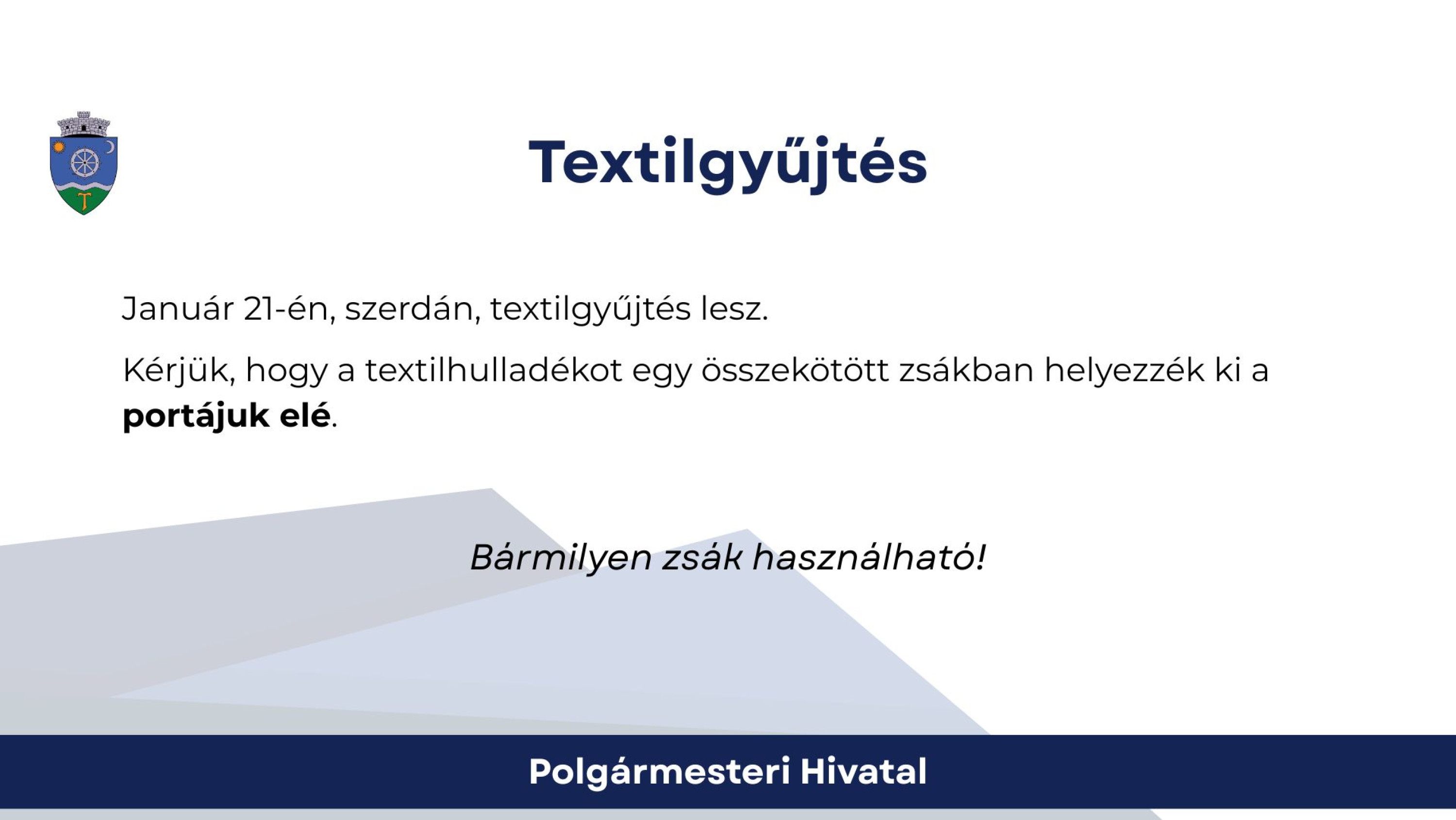 Textilgyűjtés