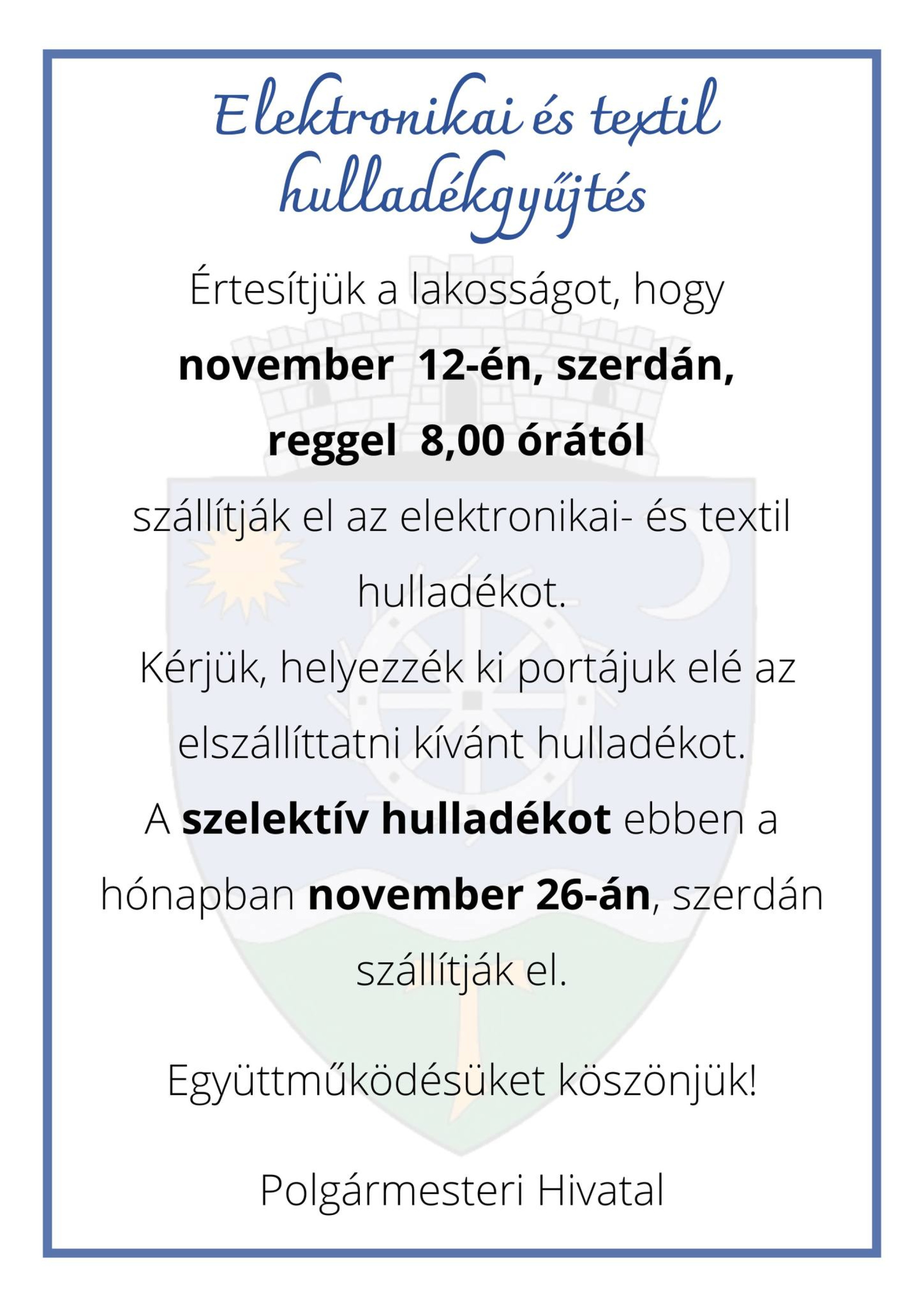 Elektronikai és textil hulladékgyújtés