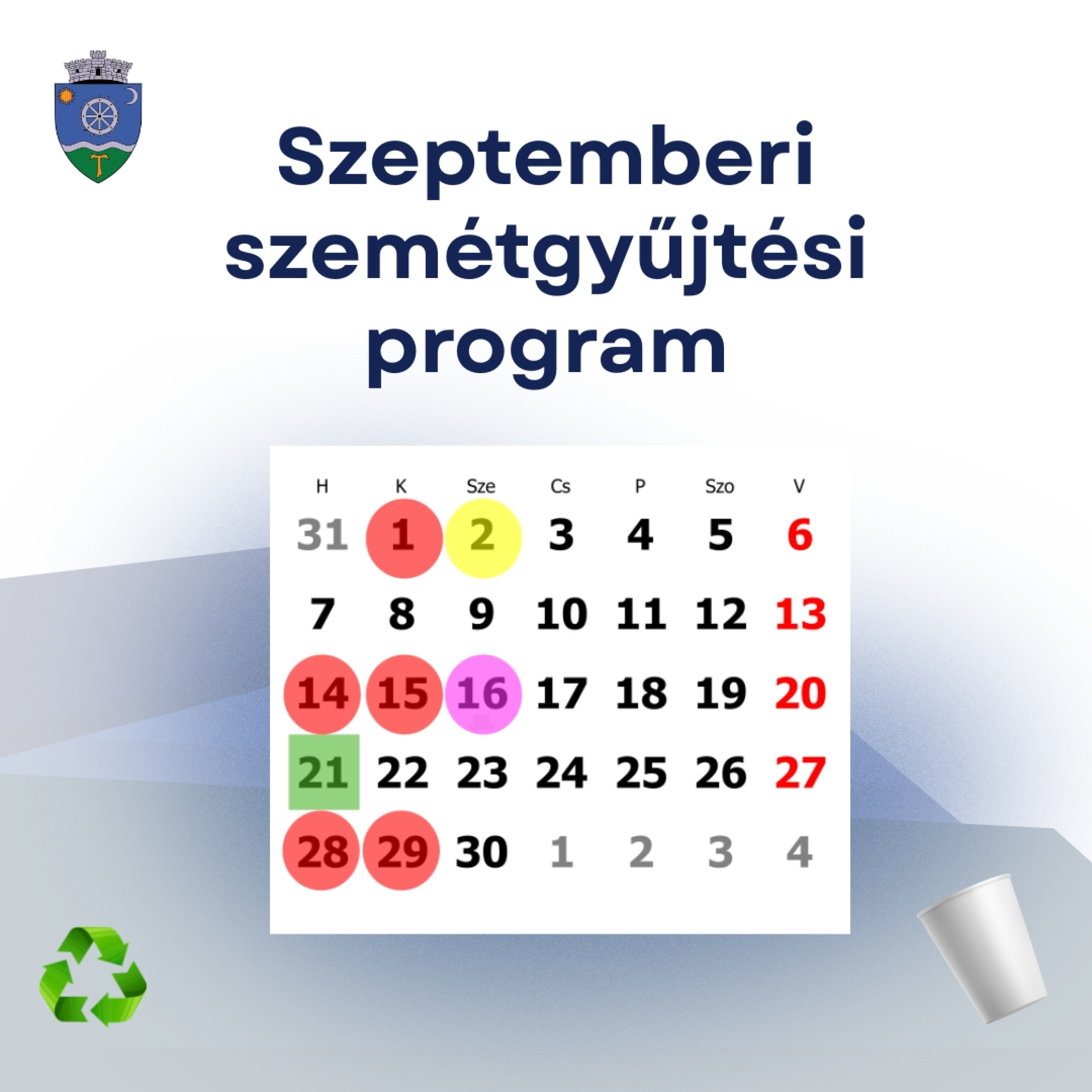 Szeptemberi szemétgyűjtési program