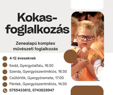 Kokas-foglalkozás Gyergyóremetén