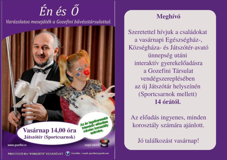 Meghívó a Gozefini Társulat előadására