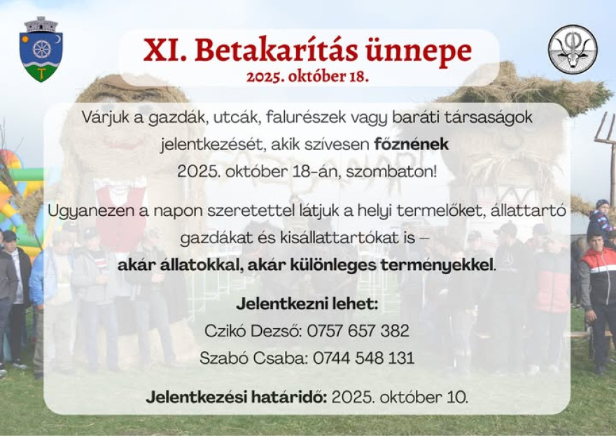 XI. Betakarítás ünnepe